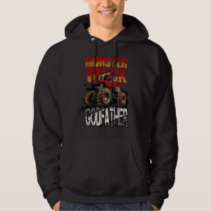 Monster Truck Godfather Retro Vintage Monster Fat Hoodie