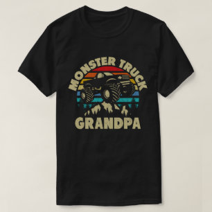 Monster Truck Grandpa Matching Family Costume T-Shirt