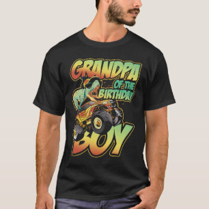 Monster Truck Grandpa Of The Birthday Boy T-Shirt