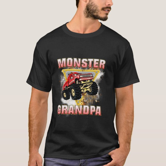 Monster Truck Grandpa T Shirt (Front)