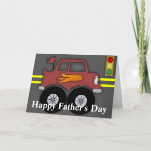 Monster Truck Happy Father's Day Greeting Card