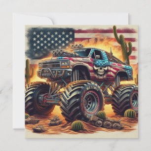 MONSTER TRUCK INVITATION