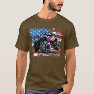 Monster Truck Kids Retro Vintage Monster Truck Lov T-Shirt