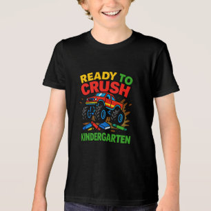 Monster Truck Kindergarten Start  Tri-Blend Shirt