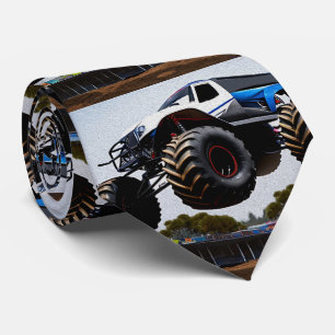 Monster Truck Launch, Mens Neck Tie