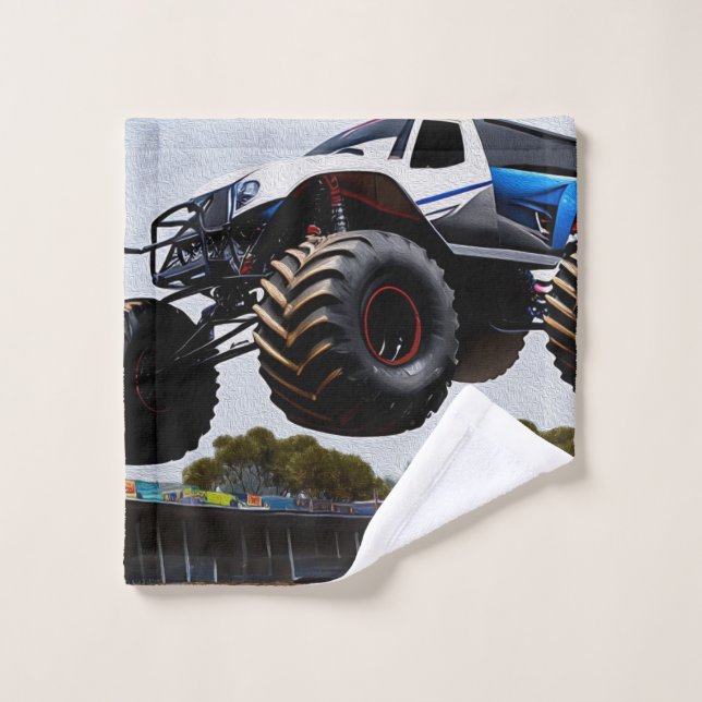 Monster Truck Launch, Wash Cloth (Wash Cloth)