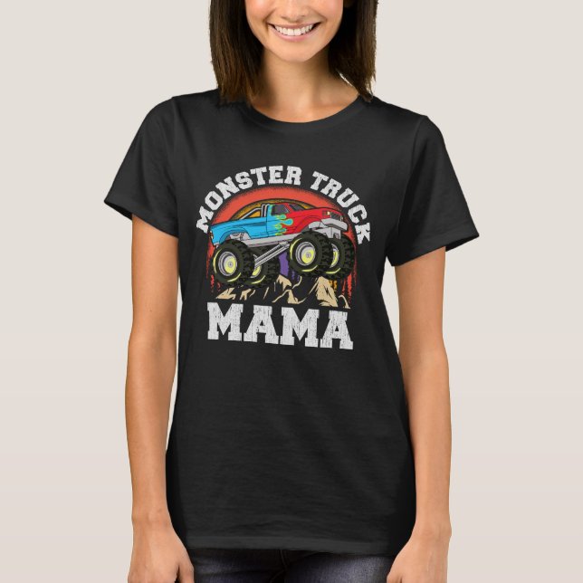 Monster Truck Mama Matching Family  T-Shirt (Front)