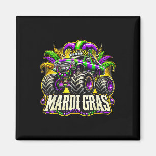 Monster Truck Mardi Gras Costume Teens Boys Kids T Magnet