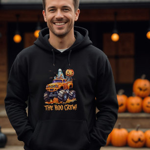 Monster Truck Matching Family Cute Boo Crew Mens Hoodie