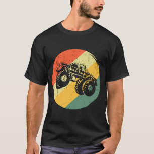 Monster Truck Monster Truck Retro Vintage For Men  T-Shirt