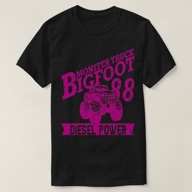 Monster Truck Monster Trucks Big Wheel 2 T-Shirt (Design Front)