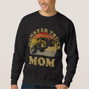 Monster Truck Mum Retro Vintage Monster Truck Sweatshirt