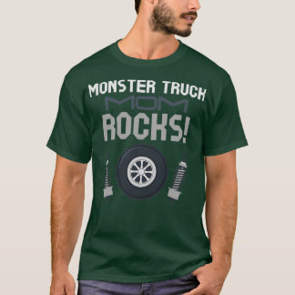 Monster Truck Mum Rocks Family Matching Racing Eng T-Shirt