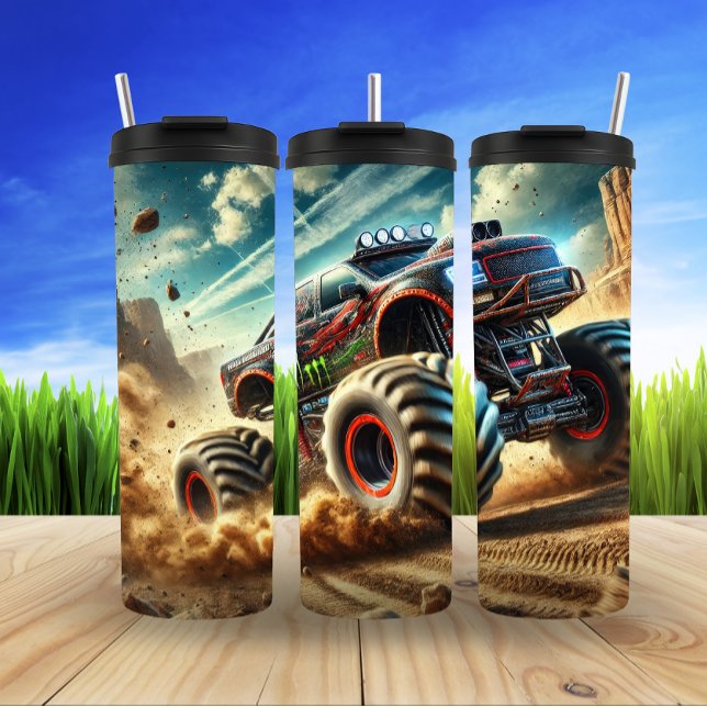 Monster Truck Off-Road Racing Power Thrill Thermal Tumbler (Creator Uploaded)