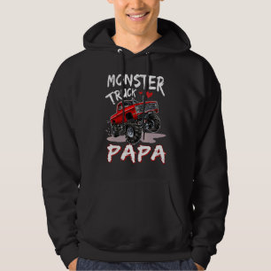 Monster Truck Papa Driver Family Matching Trucker Hoodie