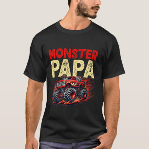 Monster Truck Papa Father's Day Dad Men T-Shirt