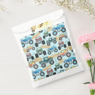 Monster Truck Party Gift Bags, Boy Birthday Party Favour Bags
