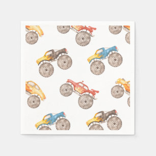 Monster Truck Party Napkins   Monster Trucks