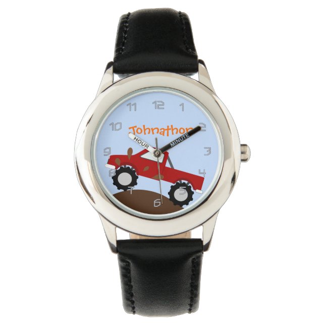 Monster Truck Personalised Watch (Front)
