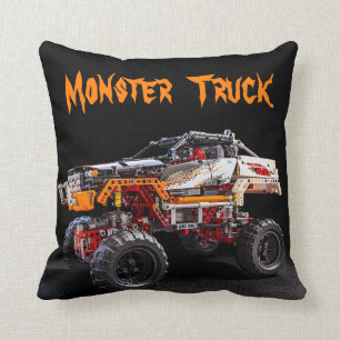 monster truck pillow