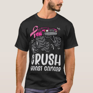 Monster Truck Pink Breast Cancer Awareness Kids T-Shirt