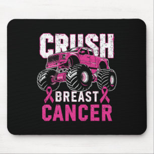 Monster Truck Pink Breast Cancer Awareness Kids To Mouse Mat