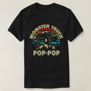 Monster Truck Pop-Pop Matching Family Grandpa T-Shirt