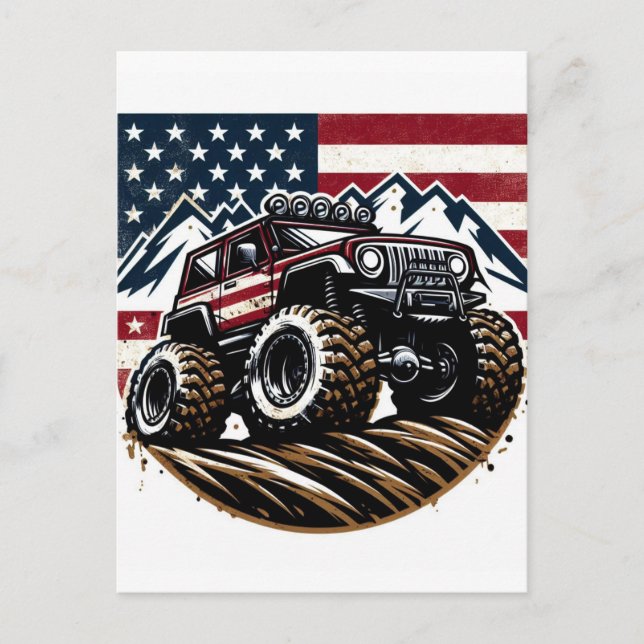 MONSTER TRUCK POST CARD (Front)