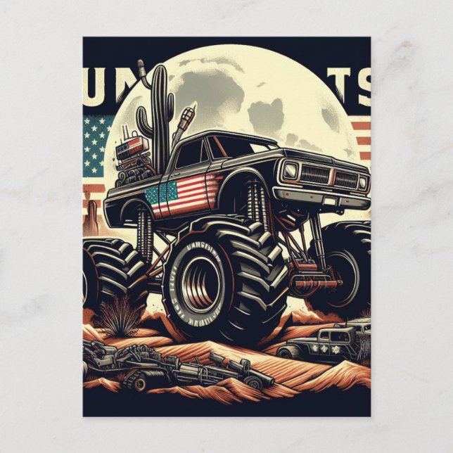 MONSTER TRUCK POST CARD (Front)