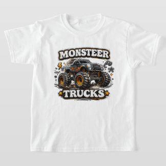 Monster Truck Power Kids T-Shirt