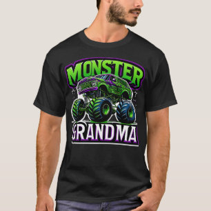 Monster Truck Race Racer Driver Grandma Mothers Da T-Shirt