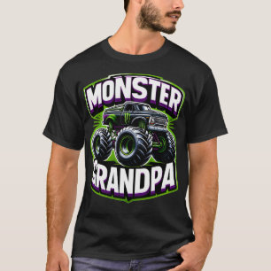 Monster Truck Race Racer Driver Grandpa Fathers Da T-Shirt