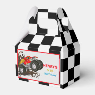 Monster Truck Rally Birthday Party Decorations Fav Favour Box
