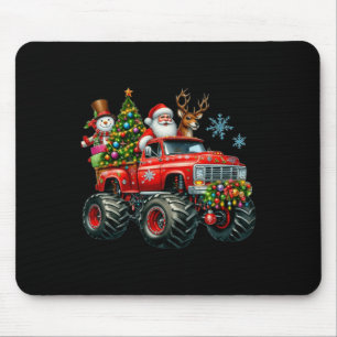Monster Truck Santa Reindeer Christmas Tree Kids T Mouse Mat
