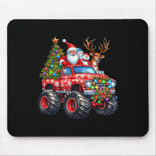 Monster Truck Santa Reindeer Christmas Tree Kids T Mouse Mat