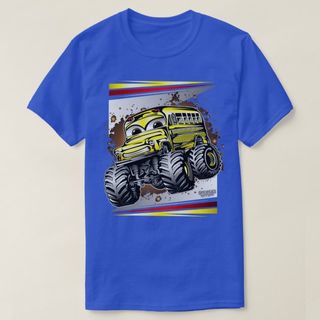 Monster Truck School Bus 1 T-Shirt (Design Front)