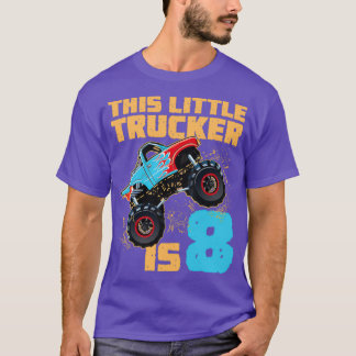 Monster Truck Shirt 8th Birthday