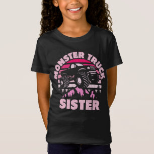Monster Truck Sister Matching Family Monster Truck T-Shirt
