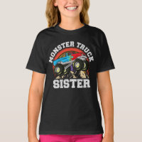 Monster Truck Sister Matching Family Monster Truck