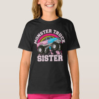 Monster Truck Sister Matching Family Monster Truck