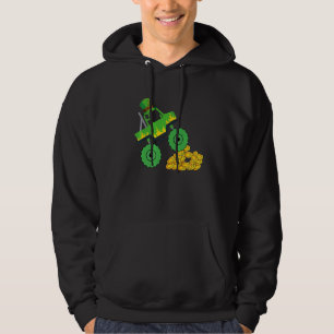 Monster Truck St Patrick Day Kids Boys Toddlers 3 Hoodie