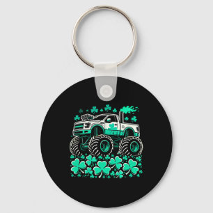 Monster Truck St Patricks Day Boys St Pats  Key Ring