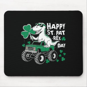 Monster Truck St Patricks Day Dinosaur Happy St Pa Mouse Mat