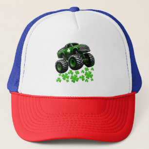 Monster Truck St Patricks Day Irish Lucky Trucker Hat