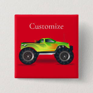 Monster Truck Thunder_Cove 15 Cm Square Badge