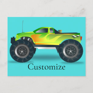 Monster Truck Thunder_Cove  Holiday Postcard