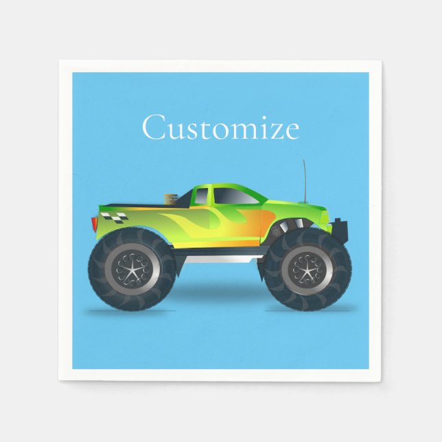 Monster Truck Thunder_Cove Napkin (Front)