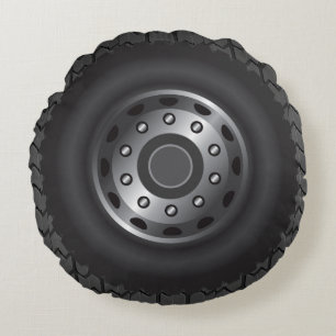 MONSTER Truck Tires #1 Round Cushion
