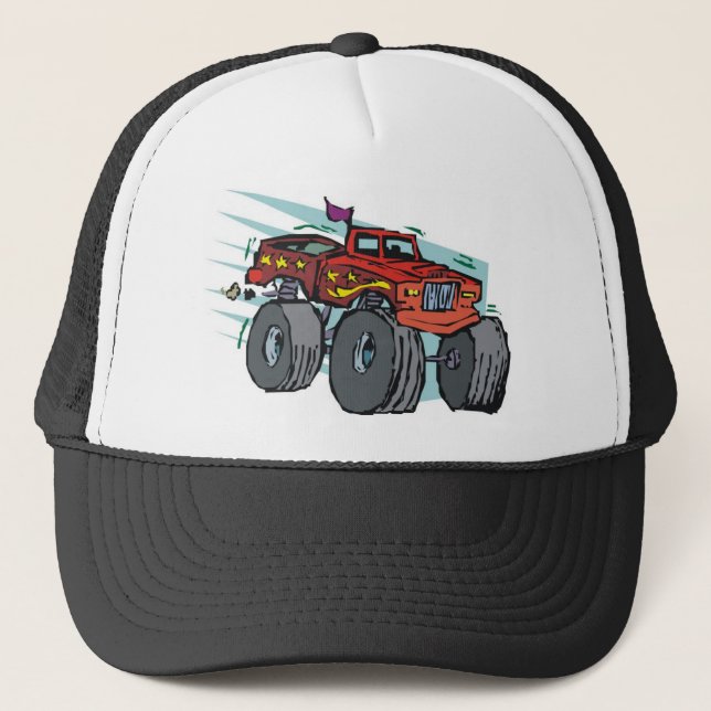 monster truck trucker hat (Front)