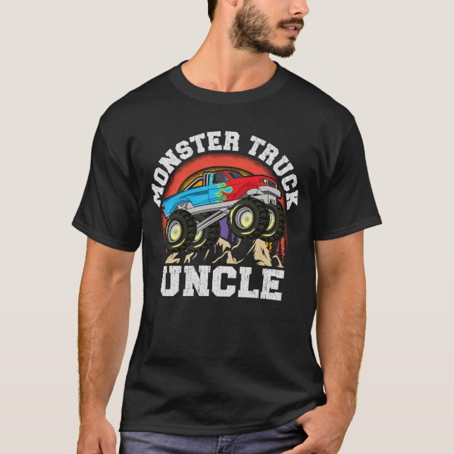 Monster Truck Uncle Matching Family Monster Truck  T-Shirt (Front)